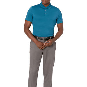 Polo personalizable de alta calidad para hombre en talla grande, lona transpirable, patrón sólido con logotipo impreso personalizado, bajo MOQ - Product Image 5