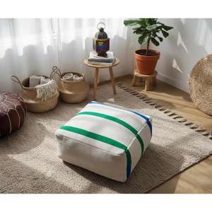 Moroccan <b>Leather</b> Pouf Handmade Ottoman <b>Footstool</b> Traditional Handcrafted Pouffe Home Decor Boho Ottoman Seat Living Roo - Product Image 1