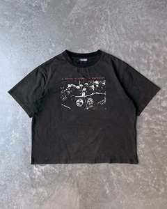 Camiseta personalizada con cuello redondo de gran tamaño Boxy 100% de tela de algodón con estampado DTG desgastado recortada de peso pesado para hombre - Product Image 2