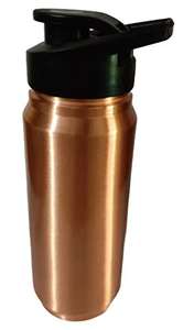 1000ml Pure Copper <b>Water</b> <b>Bottle</b> Sipper <b>Metal</b> Copper Vessel for Drinking India's Pure Copper Drinkware for Wholesale Price - Product Image 3