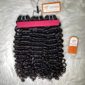 Paquetes de Cabello Remy Vietnamita Virgen al por Mayor con Cutícula Alineada, de 8 a 32 Pulgadas, con Doble Trama a Máquina, Ondulado Profundo y Rizado al Agua para Salones - Product Image 1