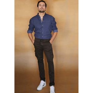 McFly 4 Pantalon Léger 100% Coton Taille Haute Brodé Street Style Coloré Décoloré Taille XL pour l'été - Product Image 1