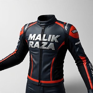 Veste de moto en cuir personnalisée tableau des tailles EU/US/Asiatique Compatible | Fabricant - Product Image 1