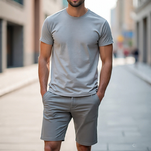 Camiseta de hombro caído de gran tamaño de alta calidad para hombre, camiseta lavada Vintage de adentro hacia afuera para hombre - Product Image 6