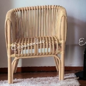 เก้าอี้โซฟาทำจากไม้ไผ่ทันสมัยและสะดวกสบายสำหรับในร่มและกลางแจ้งสำหรับร้านอาหารคาเฟ่สวนวิลล่าลานสำหรับเด็กและผู้ใหญ่ - Product Image 1