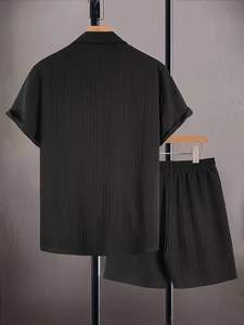 Nouveau style Ensemble de sport décontracté pour homme en 2 pièces respirant pour l'été avec polo et short - Design personnalisé - Product Image 2