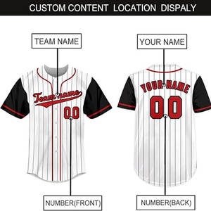 Meilleure vente nouvel achat d'usine maillot de baseball Offre Spéciale tenue à la mode maillot de baseball pour hommes - Product Image 5