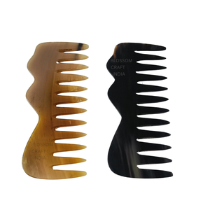 Peine para el Cabello Hecho a Mano con Cuerno de Búfalo de Alta Calidad, Exportación de la India, Proveedor con el Precio Más Bajo - Product Image 4