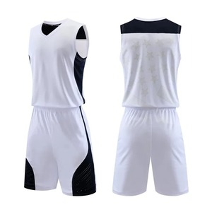 Uniforme de basketball unisexe sur mesure OEM de haute qualité, grande taille, été, logo imprimé, lettres, respirant, séchage rapide, 100% coton - Product Image 4