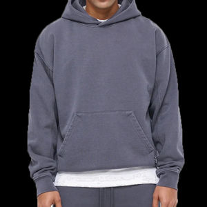 Sweats à capuche en coton pour hommes Sweats à capuche personnalisés à manches longues Sweat à capuche uni vierge pour hommes 2023/2024 - Product Image 1