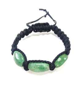<b>Bracelet</b> Indian Green Aventurine Crystal Thread <b>Bracelet</b> Natural Gemstone Fashion Jewelry <b>Men</b> and Women Gift Energy Meditation - Product Image 1