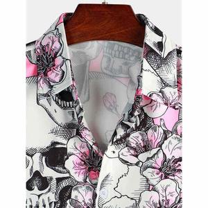 OEM Digital Print Hawaiian <b>Man</b> <b>Shirt</b> Custom Printed Casual Button Down Breathable Formal <b>Shirts</b> Custom <b>Flannel</b> Hawaiian <b>Shirts</b> - Product Image 6