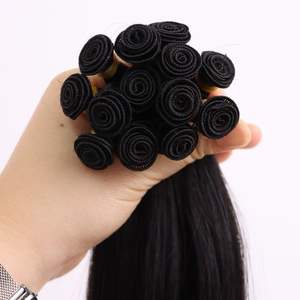 ผมต่อแบบเรมี่ยาว16นิ้วผมตรงสีดำธรรมชาติ - Product Image 4