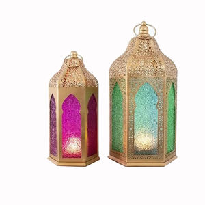 Vela colgante Vintage de diseño marroquí, Vela decorativa grabada a mano, linterna de Metal para bodas y fiestas de Navidad - Product Image 6