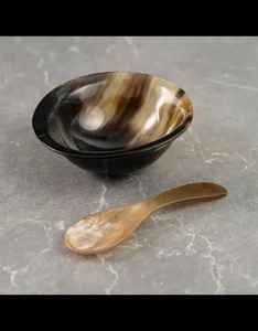 Handmade polished Natural Buffalo horn Serving <b>bowl</b> ideal for luxe detail accents with this buffalo At Wholesale Price - Product Image 4