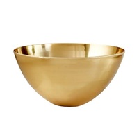 Tazón para Servir de Metal Ecológico con Acabado Dorado y Plateado, Tazón para Mezclar Ensaladas de Restaurante, Tazón para Servir Ensaladas, Arroz y Cereales de Cocina