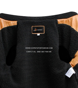 ESPRIT Chaqueta de Piel Auténtica con Forro de Sherpa, Chaqueta de Piel con Cierre de Cremallera y Cuello Vuelto, Transpirable, Gran Oferta, Invierno, 100% - Product Image 4