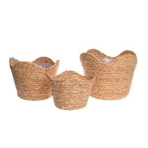 Pot de plante en jacinthe d'eau fait à la main pour l'intérieur et l'extérieur, jardin, salon, balcon, moderne et élégant - Product Image 1