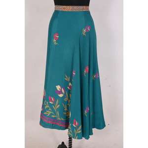 Vintage Silk <b>Skirt</b> Dress for Women Party Casual Beach Cover-Up Summer <b>Maxi</b> Dress with Natural Waistline Wrap Style Short <b>Skirt</b> - Product Image 2