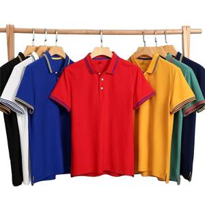 Polos de Algodón Transpirable para Hombre al por Mayor, Camisetas de Golf de Manga Corta con Logotipo Bordado Personalizado - Product Image 1