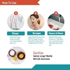Raspador de lengua de cobre puro 99,99%, limpiador de lengua para un aliento más fresco (paquete de 12), cuidado bucal Ayurvédico, estuche de viaje de fácil uso, regalo - Product Image 5