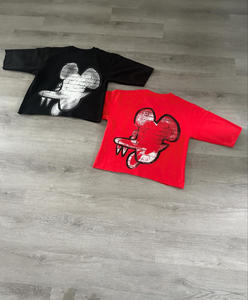 Fabricant de t-shirt graphique avec logo imprimé sur mesure Streetwear unisexe DTG t-shirt en coton t-shirts courts surdimensionnés - Product Image 2