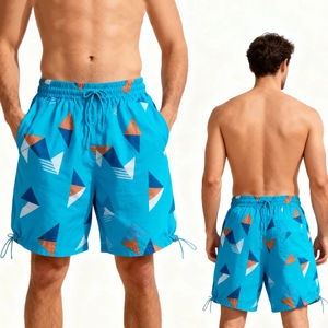 Nouveauté, vente en gros, shorts unisexes d'été en nylon à séchage rapide, taille mi-haute, respirants, avec poche, amples, pantalons de yoga et de fitness pour hommes - Product Image 4