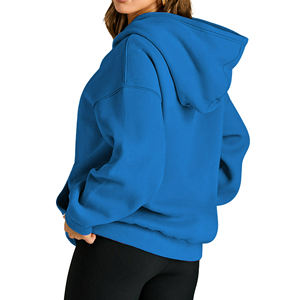 Sudaderas con capucha de mujer Jersey de invierno Estilo callejero Crop Oversized Baggy Fashion Streetwear Drop Shoulder Sudaderas con capucha y sudaderas al aire libre - Product Image 4