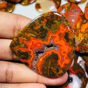 ตะเข็บอาเกตคาโบชองธรรมชาติเกรด AAA อัญมณีหลวมคุณภาพสูงสำหรับทำเครื่องประดับทุกขนาดและรูปทรง - Product Image 2