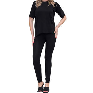 Venta caliente nuevo estilo personalizado ropa deportiva poliéster Spandex mujeres Leggings mejor proveedor mujeres camiseta y conjunto de mallas - Product Image 1