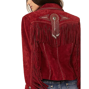 Quality Price Premium Quality Custom Design Adult Size <b>Women</b> Fringe <b>Jacket</b> Western <b>Jacket</b> <b>women</b> Ladies Leather <b>Jacket</b> For <b>Women</b> - Product Image 2