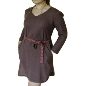 Nueva moda cuello en V color oscuro fábrica ropa al por mayor verano bohemio manga larga mujeres Casual Digital impreso Mini vestido - Product Image 1