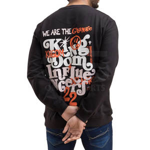 Sudadera con estampado de abullonado para hombre, jersey de diseño minimalista con detalles de estampado en relieve para la moda diaria - Product Image 2