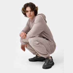 Survêtements délavés à l'acide Survêtements à capuche délavés à l'acide en coton pour hommes Ensemble de jogging et survêtements personnalisés Techniques imprimées d'hiver - Product Image 2