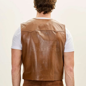 Chaleco de Cuero Portátil para Hombre, Chaleco de Cuero Grueso, Cómodo y Profesional - Product Image 5