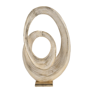 Wholesale Aluminum Round Gold-Plated Tabletop Sculpture Decorative Ornaments Modern Home Decor Accent High Polished - Product Image 4