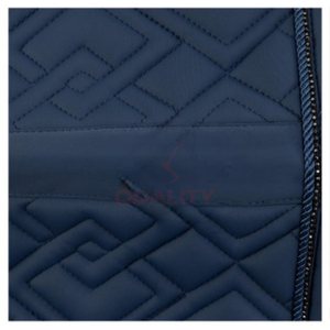 Manta de silla de montar inglesa acolchada para mayor durabilidad y comodidad con forro suave y transpirable, ideal para entrenamiento, competición o paseos informales. - Product Image 6