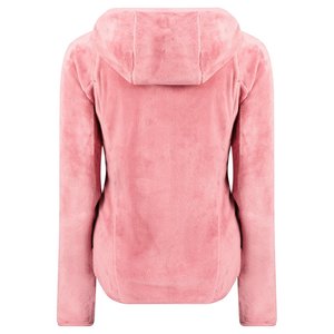 Chaqueta clásica con capucha y cremallera cómoda para mujer, chaqueta de lana Polar de peso pesado, chaqueta suave transpirable para uso diario con logotipo personalizado - Product Image 6