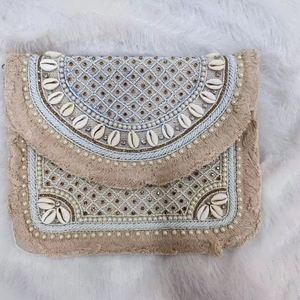 Sac à main de soirée en perles de style tendance en gros pour femmes, en jute, élégant et à bas prix - Product Image 1