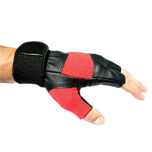 Guantes de entrenamiento de gimnasio antideslizantes de neopreno al por mayor correa de soporte de muñeca larga protector de palma para deportes de levantamiento de pesas - Product Image 6