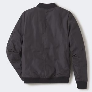 Chaqueta de bombardero de satén de último estilo para mujer, piel de oveja larga, mangas vaqueras, bordado, acolchado, transpirable, bolsillos OEM - Product Image 2