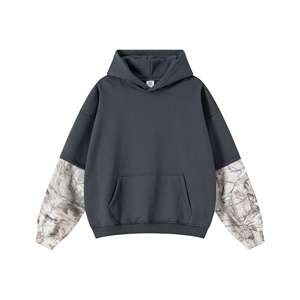 Men's Wear 2025 Autumn Collection High Street European <b>American</b> Style Fleece Lined Camouflage Hooded Men's Sweatshirts - Product Image 4