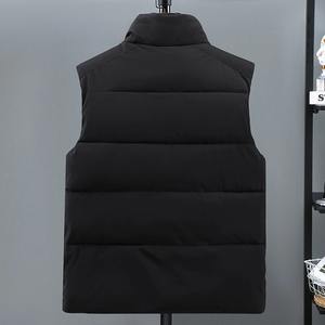 2025 automne hommes décontracté gilet avec grande poche gilet manteau col sans manches bouffantes vestes fermeture à glissière hiver chaud manteau - Product Image 6