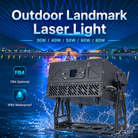 Projecteur laser RGB extérieur 30W, étanche IP65, pour projection de texte, éclairage de sites touristiques et culturels