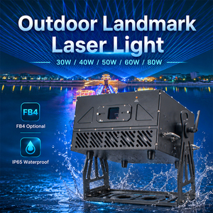 Projecteur laser RGB extérieur 30W, étanche IP65, pour projection de texte, éclairage de sites touristiques et culturels - Product Image 1