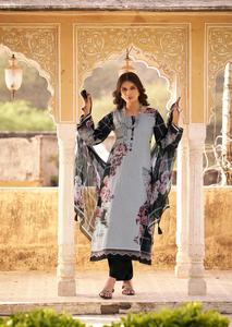 คอลเลกชัน salwar kameez ผ้าฝ้ายสนามหญ้าพิมพ์ดิจิตอลมีแคตตาล็อกเต็มรูปแบบในอัตราขายส่งคอลเลกชันพรีเมี่ยม - Product Image 5