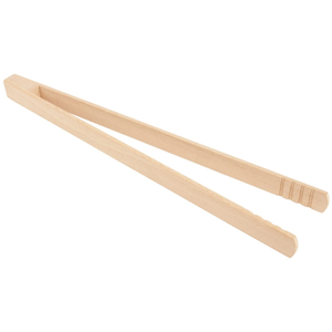 Pinzas de Cocina de Madera de Haya de 32 cm, Acabado Liso, para Ensaladas y Asados, Venta al por Mayor, Grabado de Logotipo Personalizado - Product Image 3