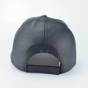 Gorras de Béisbol de Cuero PU Negras de Perfil Bajo Personalizadas para Hombre, Gorras de Béisbol de Cuero PU en Blanco para Mujer para Exteriores - Product Image 3