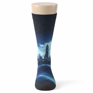 Calcetines Deportivos Antideslizantes con Estampado Digital, Transpirables, de Poliéster y Elastano, Cómodos, Acolchados, para Fitness, Ciclismo, Personalizables - Product Image 1