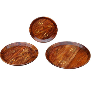 จานไม้อาคาเซียหรือมะม่วงเป็นมิตรต่อสิ่งแวดล้อมช่วยเก็บอาหารสดและอร่อยได้รับความนิยม - Product Image 2